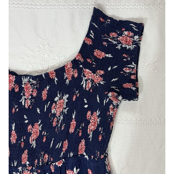 TORRID 2 Cold Shoulder Dress Size 2X Hi Low hem Floral top Short sleeve Hollyday - Picture 4 of 11